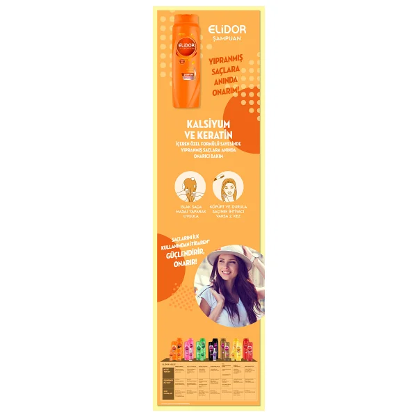 Elidor Superblend Anında Onarıcı Bakım 650 Ml 4 Adet Şampuan - Görsel 6