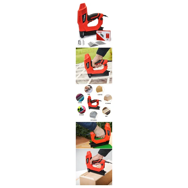 Kobb Kbz90 15-25 Mm Zımba Ve 15-32 Mm Çivi Çakma Makinesi + 3000 Adet Yedek Zımba Ve Çivi - Görsel 6