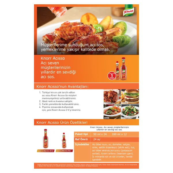 Knorr Acısso Extra Hot 160 Ml Acı Sos - Görsel 4