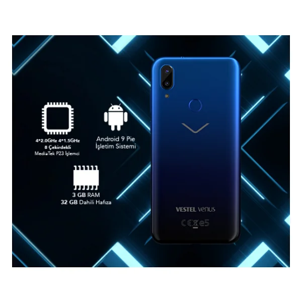 Vestel Venus E5 32 GB Mavi - Görsel 8
