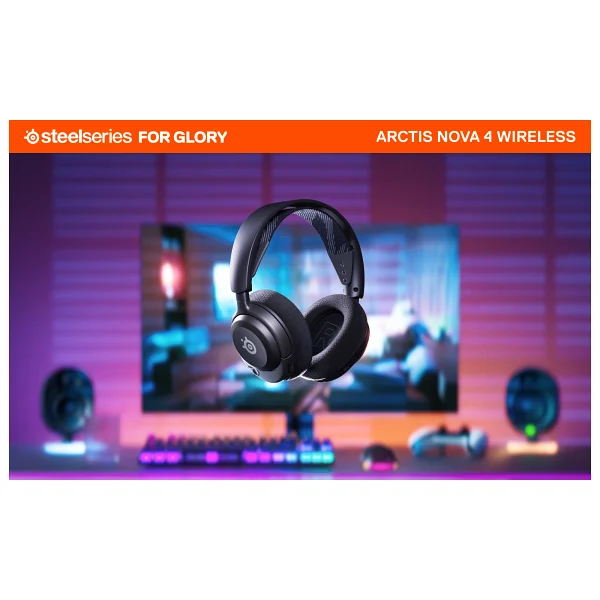 SteelSeries Arctis Nova 4P Kablosuz Kulak Üstü Oyuncu Kulaklığı - Görsel 6