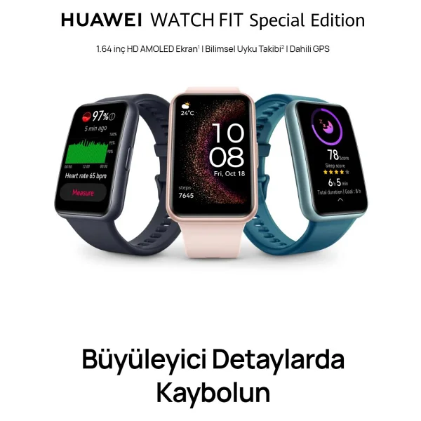 Huawei Watch Fit Se Pembe Akıllı Saat - Görsel 9