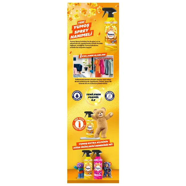 Yumoş Hanımeli Yıkaması Zor Eşyalar İçin Sprey 450 Ml - Görsel 10