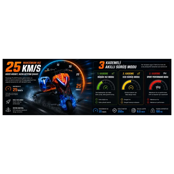 Hoverway Pws807 Drift Scooter - Görsel 7