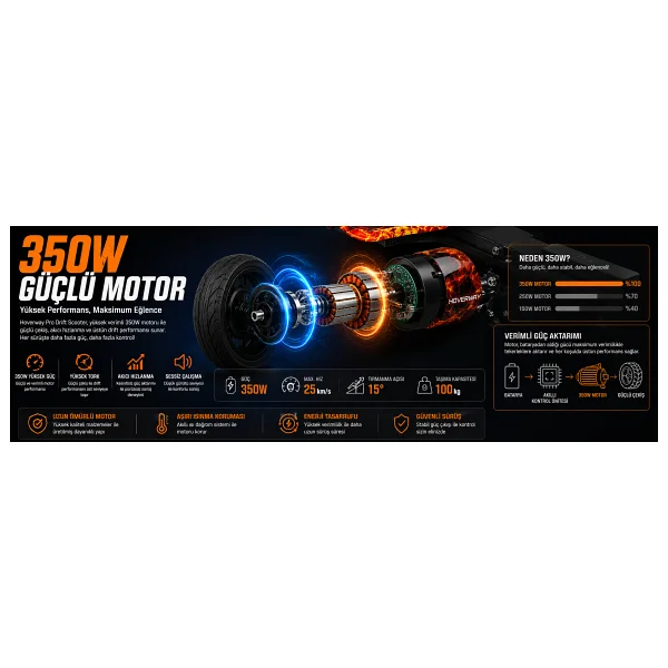 Hoverway Pws807 Drift Scooter - Görsel 6