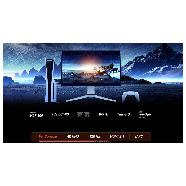 Benq Mobiuz Ex271u 27" 1 Ms 4K 165 Hz Oyuncu Monitörü - Görsel 7