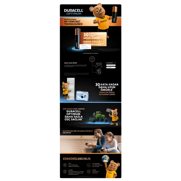 Duracell Optimum 8'li Alkalin Aa Kalem Pil - Görsel 9