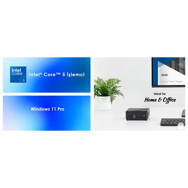 Msı Cubi 5 1m-496eu Core 5 120u 16 GB 512 GB SSD Intel Graphics Mini PC - Görsel 9
