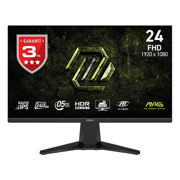 Msı Mag 245f X24 23.8" 0.5 Ms Full HD Ips 240 Hz Oyuncu Monitörü - Görsel 9
