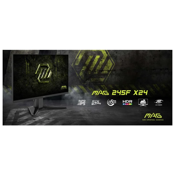 Msı Mag 245f X24 23.8" 0.5 Ms Full HD Ips 240 Hz Oyuncu Monitörü - Görsel 10