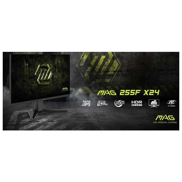 Msı Mag 255f X24 24.5" 0.5 Ms Full HD Ips 240 Hz Oyuncu Monitörü - Görsel 7