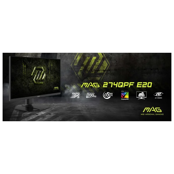 Msı Mag 274qpf E20 27" 0.5 Ms 2k Pivot Ips 200 Hz Oyuncu Monitörü - Görsel 9
