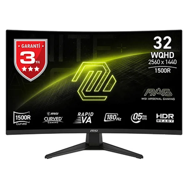 Msı Mag 321cqf E18 31.5" 0.5 Ms 2k Curved 180 Hz Oyuncu Monitörü - Görsel 6