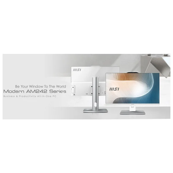 Msı Modern Am242p 1m-2089xeu Intel Core 5 120u 16gb 512gb SSD Freedos Beyaz 23.8" All In One Bilgisayar - Görsel 9