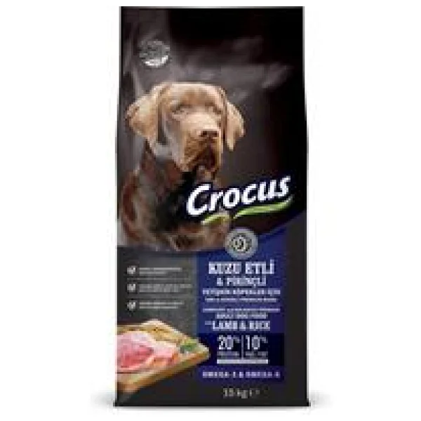 Crocus Kuzu Etli Pirinçli 15 Kg Yetişkin Köpek Maması - Görsel 7