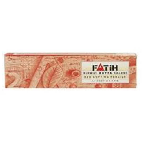 Fatih 25020 12'li Kırmızı Kopya Kalemi - Görsel 6