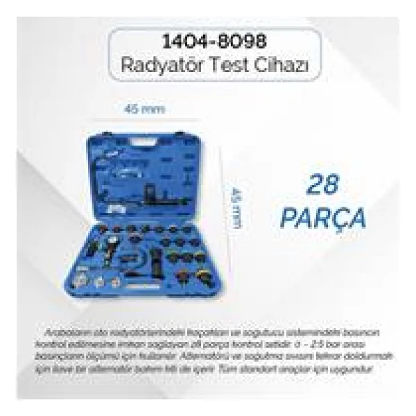 Brio Radyatör Test Cihazı 27 Parça - Görsel 6
