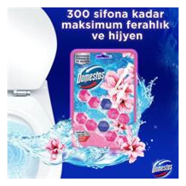 Domestos Manolya Buketi Tuvalet Bloğu 100 Gr - Görsel 6