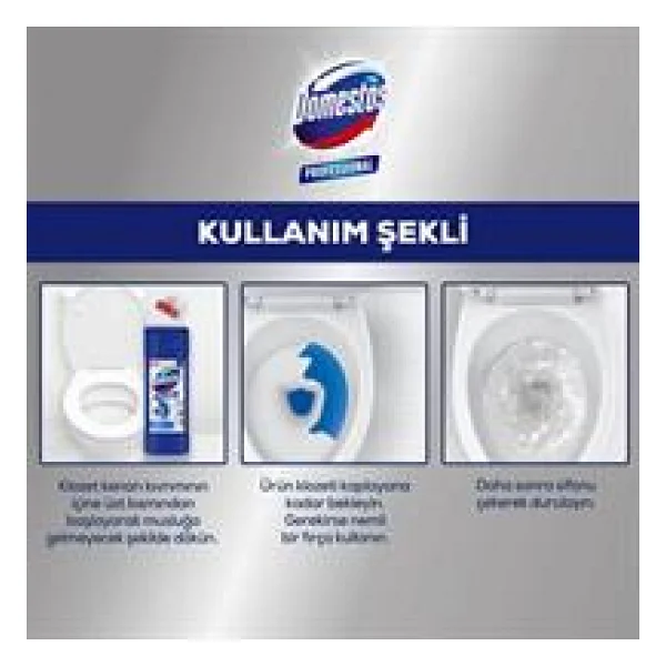 Domestos Professional Tuvalet Temizleyici 750 Ml - Görsel 8