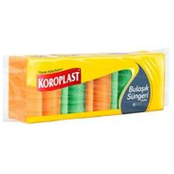 Koroplast 5'li Düz Bulaşık Süngeri - Görsel 5