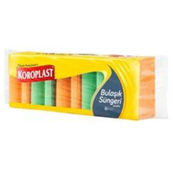 Koroplast 5'li Düz Bulaşık Süngeri - Görsel 6