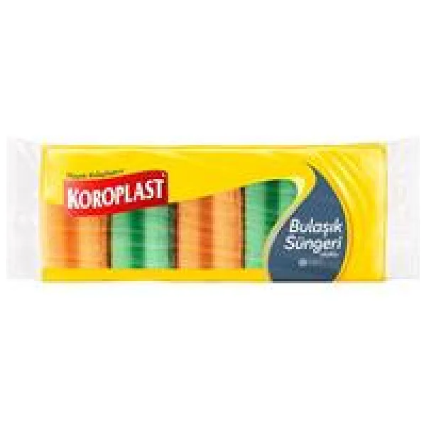 Koroplast 5'li Düz Bulaşık Süngeri - Görsel 4