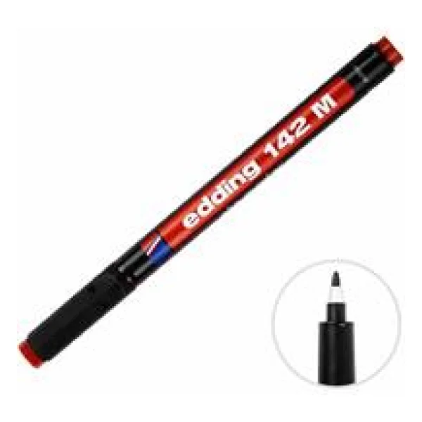 Edding 142m Asetat Kalemi Kırmızı - Görsel 9