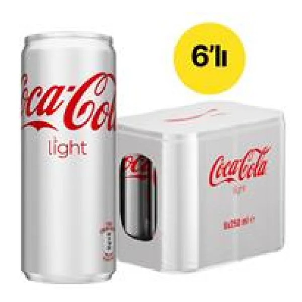 Coca Cola Light 250 Ml 6'lı - Görsel 3