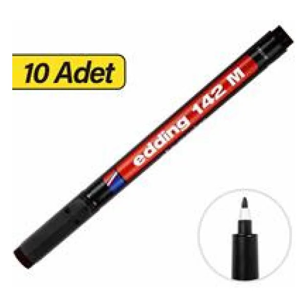 Edding 142m 10'lu Paket Asetat Kalemi Siyah - Görsel 8