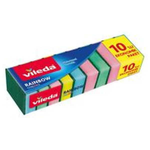 Vileda Rainbow 10'lu Bulaşık Süngeri - Görsel 2