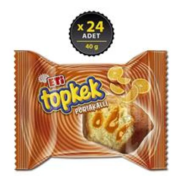 Eti Topkek Portakallı Kek 40 Gr 24'lü - Görsel 7
