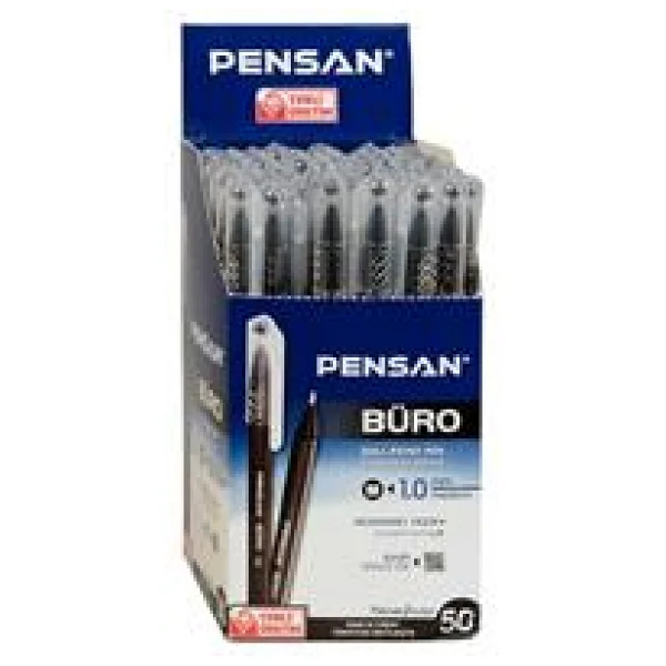 Pensan 2270 1.0 Mm 50'li Paket Siyah Tükenmez Kalem - Görsel 5