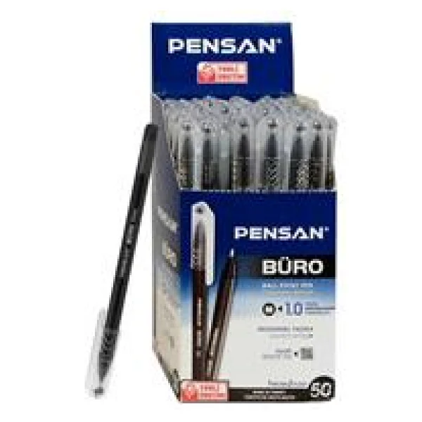 Pensan 2270 1.0 Mm 50'li Paket Siyah Tükenmez Kalem - Görsel 3