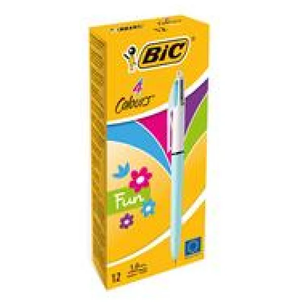 Bic 4 Colours Fun 4 Renk Tükenmez Kalem - Görsel 8