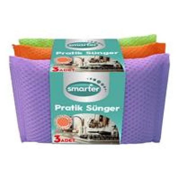 Smarter Pratik 3'lü Bulaşık Süngeri - Görsel 7