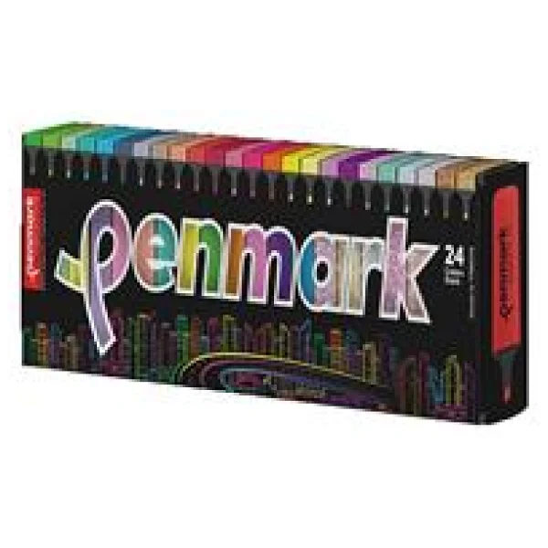 Penmark 6 Neon + 6 Pastel + 6 Tropik + 6 Simli 24'lü Fosforlu Kalem Seti - Görsel 2
