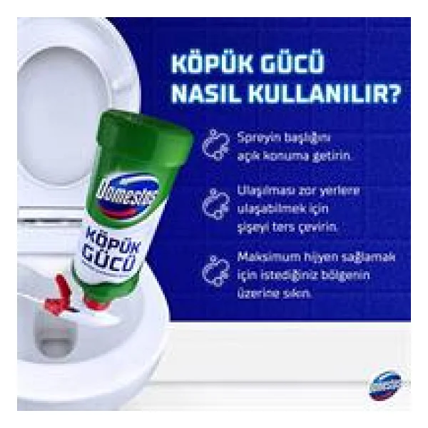 Domestos Çamaşır Sulu Köpük Sprey 450 Ml - Görsel 4