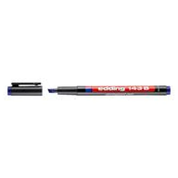 Edding 143b 3 Mm Kesik Uç Mavi Asetat Kalemi - Görsel 7