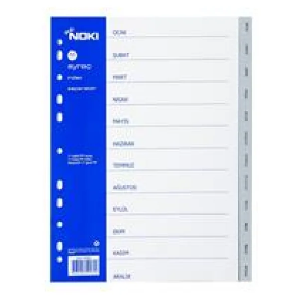 Noki 59280 A4 Aylar Ocak-Aralık Seperatör - Görsel 8