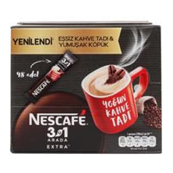 Nescafe Extra 3'ü 1 Arada 48x16.5 Gr - Görsel 9