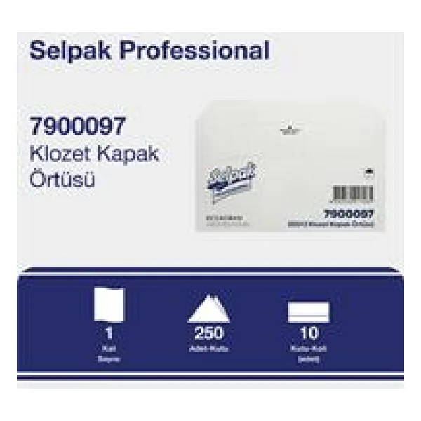 Selpak Professional Klozet Kapağı Örtüsü 250'li - Görsel 5