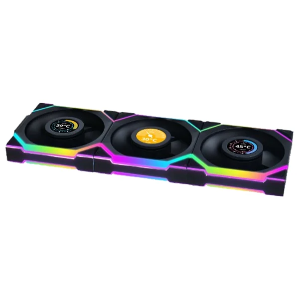 Lian Li Unı Fan Sl Wireless Lcd 120 G99.12sllcd1w3b.00 Siyah 3'lü 12 Cm Kasa Fanı - Görsel 2