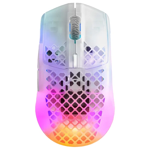 Steelseries Aerox 3 RGB Ghost Edition Şarjlı Optik Kablosuz Oyuncu Mouse - Görsel 2