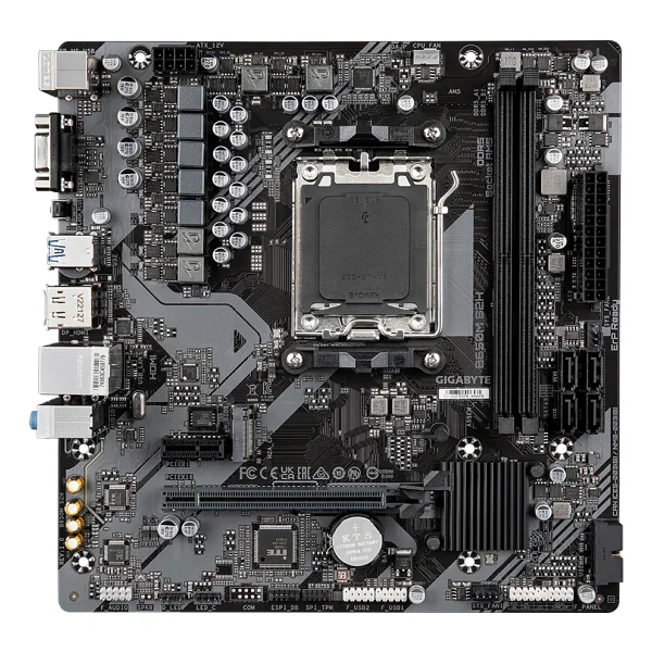 Gigabyte B650M-S2H 4xDDR5 DP+VGA+HDMI 4xM.2 AM5 Anakart - Görsel 2
