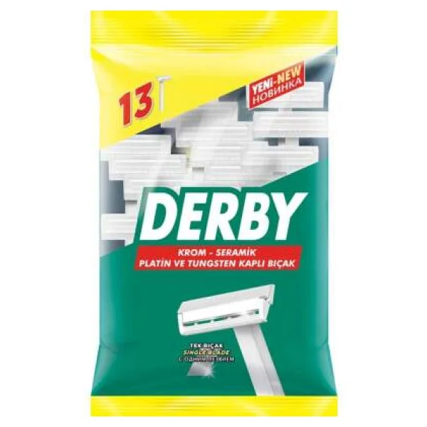 Derby Tek Bıçaklı Kullan At 13'lü Tıraş Bıçağı - Görsel 2