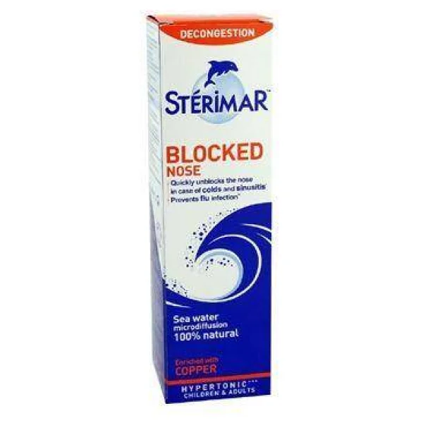 Sterimar Blocked Nose Hipertonik Deniz Suyu Tıkalı Burun Spreyi 100 ml - Görsel 2