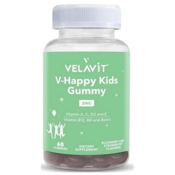 Velavit V Happy Kids 60 Gummies - Görsel 6