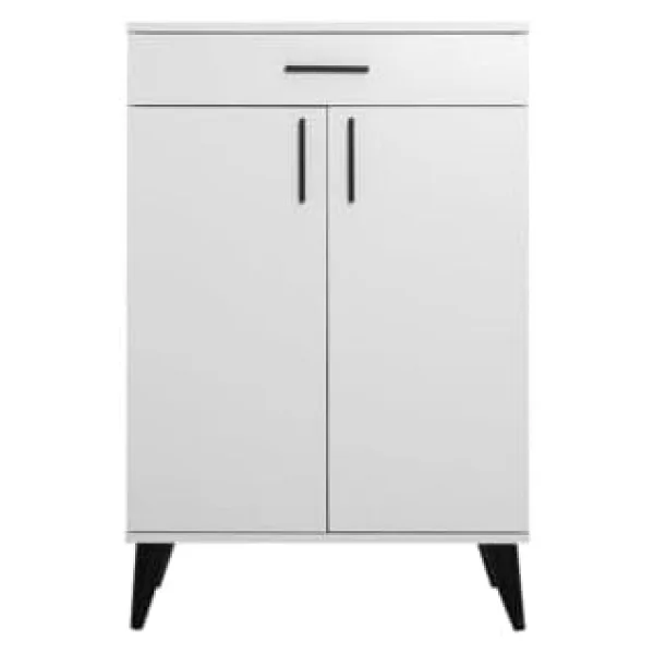 Adore Mobilya Retro Çok Amaçlı Dolap-Beyaz 69x103x34 cm - Görsel 2