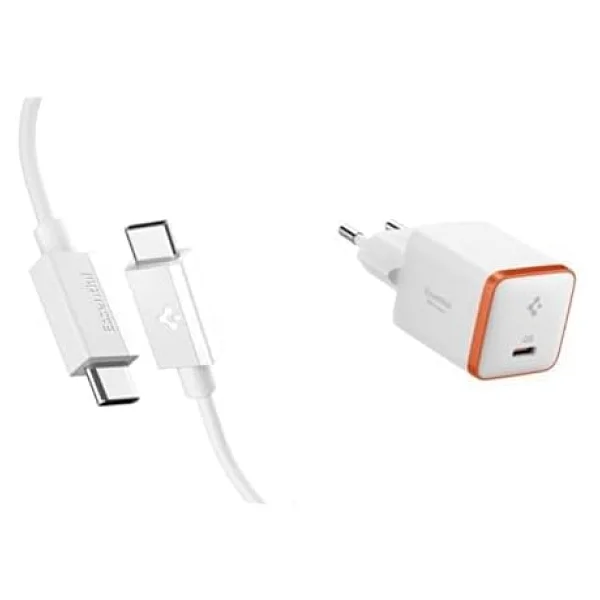 Spigen Aca08717 1 M Beyaz Type-C To Type-C Hızlı Şarj Kablosu - Görsel 2