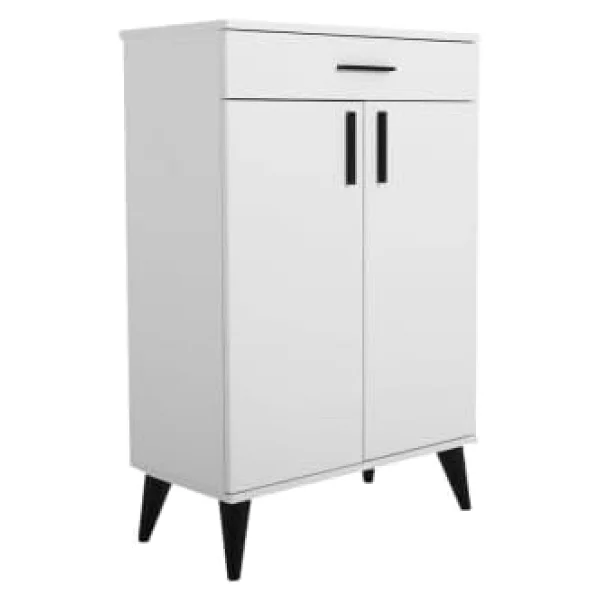Adore Mobilya Retro Çok Amaçlı Dolap-Beyaz 69x103x34 cm - Görsel 3